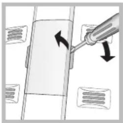 HOTPOINT ENXTM 19211.1 F (TK) - Replacing the light bulb \* - 1