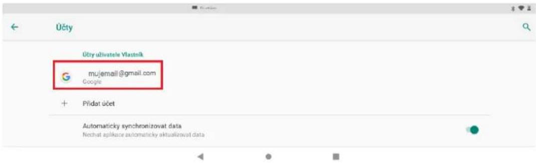 Üčty Üčty uživatele Vlastnik mujemali@gmail.com Google + Přidat účet Automaticky synchronizovat data Nechat aplikace automaticky aktualizovat data
