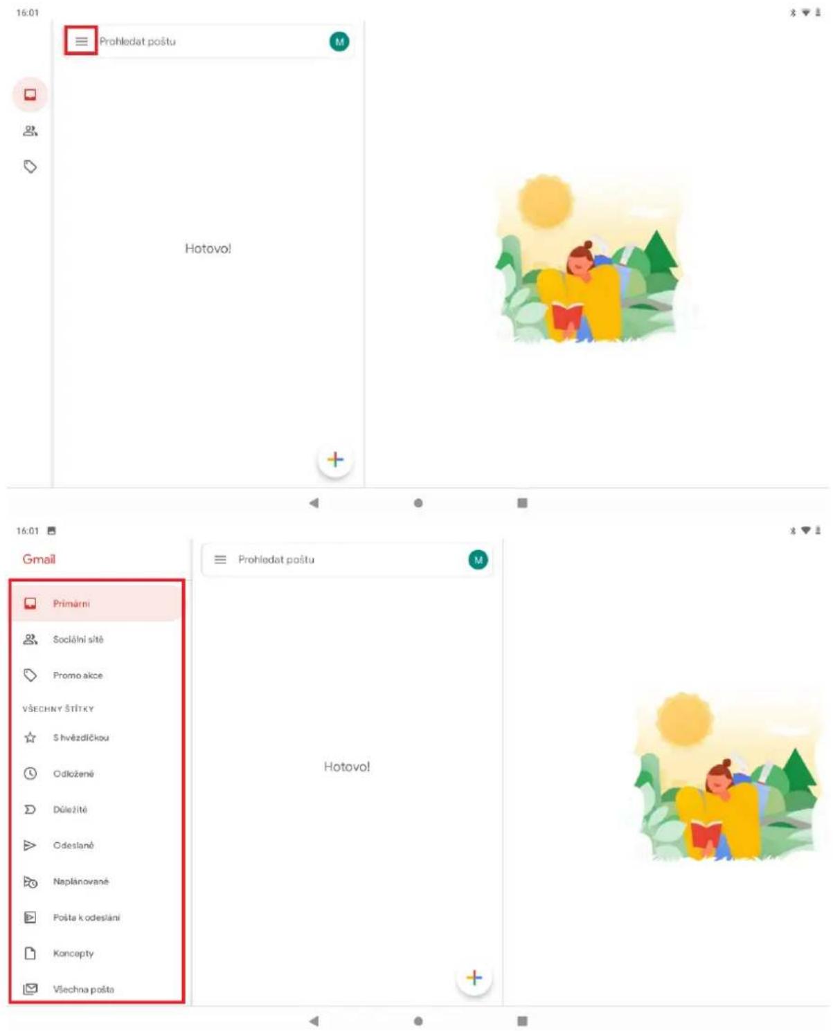 16:01 Prohledat poštu M Hotovo! + 16:01 Gmail Primärni Sociální sítě Promo akce VŠECHNY ŠTÍTKY Shvězdíčkou Odložené Důležitě Odeslané Naplánované Pošta k odeslání Koncepty Všechna pošta Hotovo! + Prohledat poštu M Hotovo!