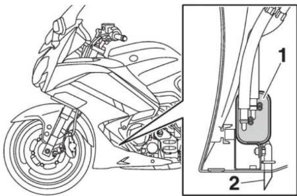 YAMAHA FJR1300AS (2014) - Puffer tároló - 1