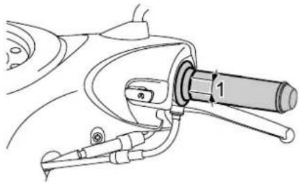 YAMAHA NEO'S 50 4T (2010) - A gázbovden holtjátékának beállítása - 1