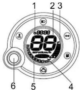 YAMAHA NEO'S 50 4T (2010) - Többfunkciós kijelző - 1