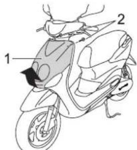 YAMAHA NEO'S 50 4T (2010) - A homlokburkolat leszerelése - 1