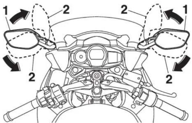 YAMAHA FJR1300AS (2013) - Visszapillantó tükrök - 1
