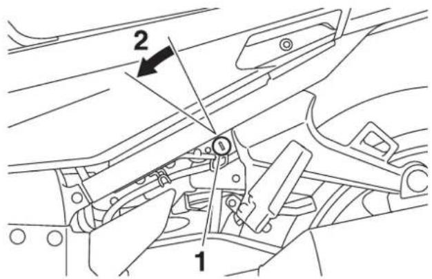 YAMAHA FJR1300AS (2013) - Az utasülés leszerelése - 1