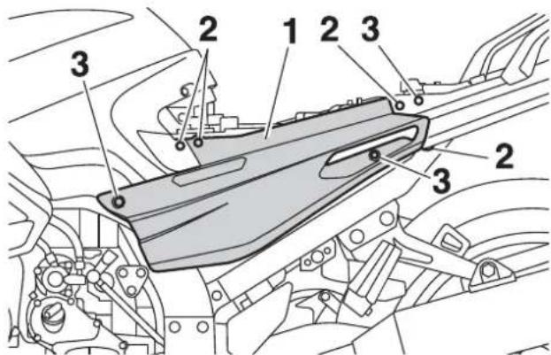 YAMAHA FJR1300AS (2013) - A panel leszerelése - 1