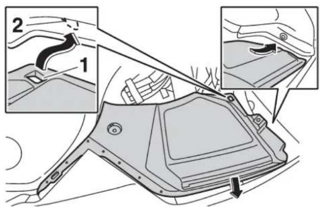 YAMAHA FJR1300AS (2013) - A panel visszaszerelése - 1