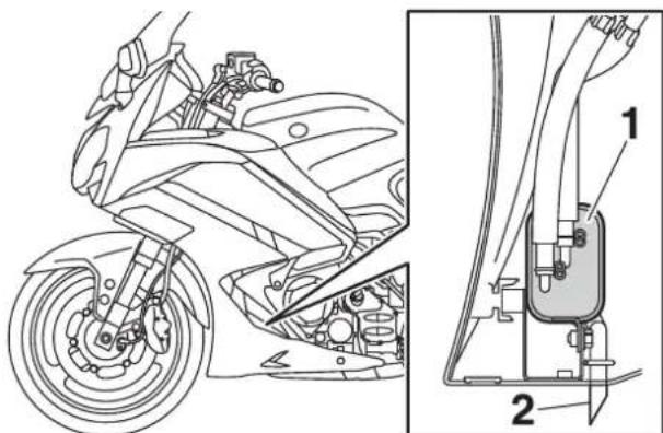 YAMAHA FJR1300AS (2013) - Puffer tároló - 1
