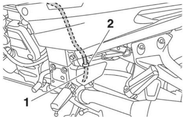 YAMAHA FJR1300AS (2013) - Benzintank túlfolyócső - 1
