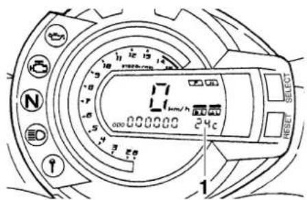 YAMAHA FZ6-N (2007) - Az óra beállítása: - 1