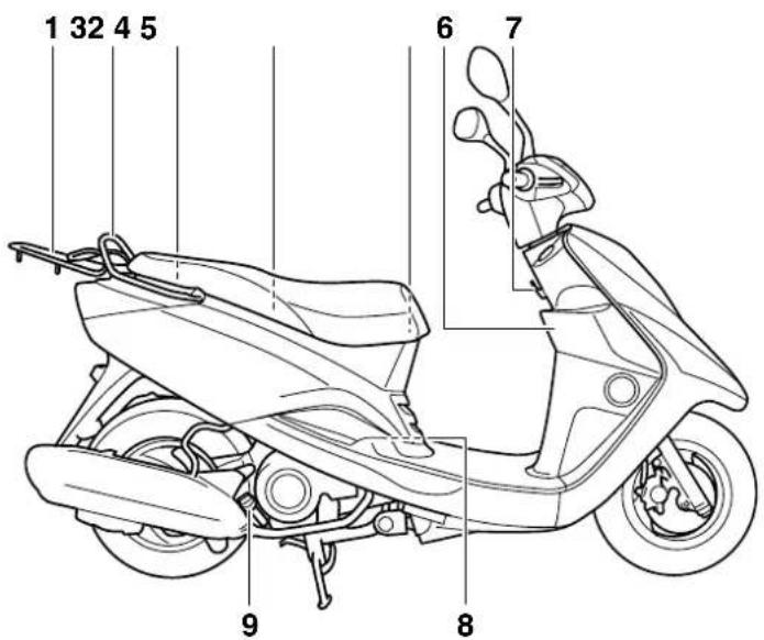 YAMAHA Vity 125 (2013) - Jobb oldali nézet - 1