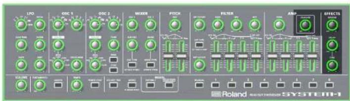 ROLAND System-100 Plug-Out - 対応する操作子 - 1