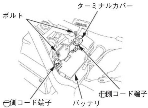 ボルト ターミナルカバー 一側コード端子 バッテリ +側コード端子