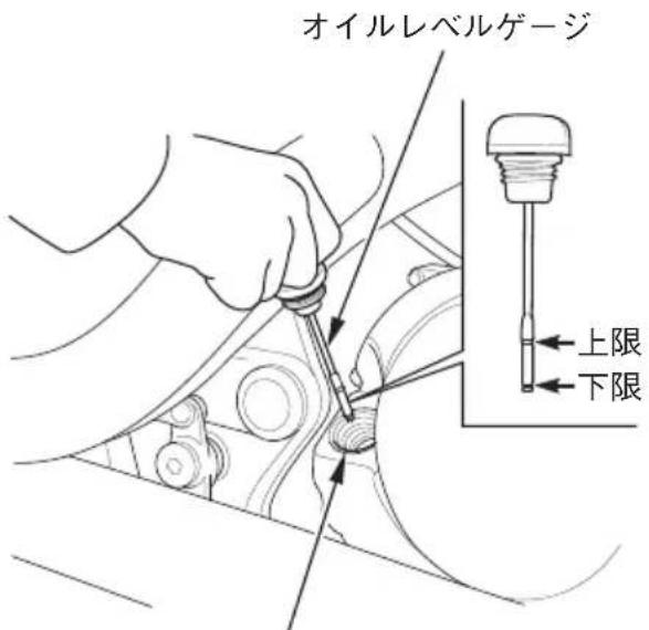 オイルレベルゲージ 上限 下限