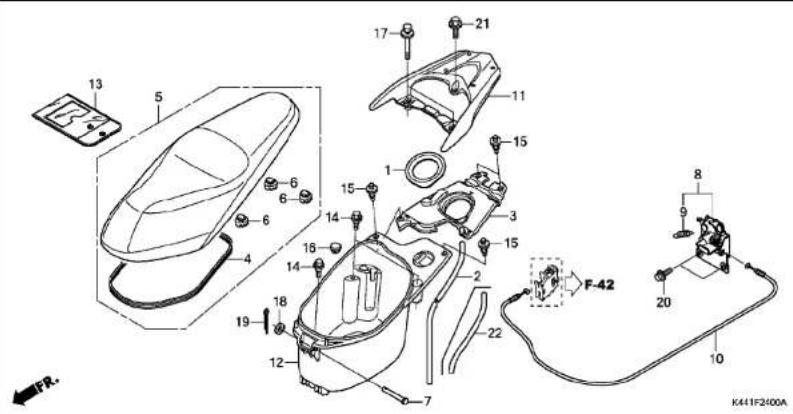 Honda Dio 110 (2015) - フューエルホース/チューブとビニールチューブ、および一般用チューブの使用について - 117