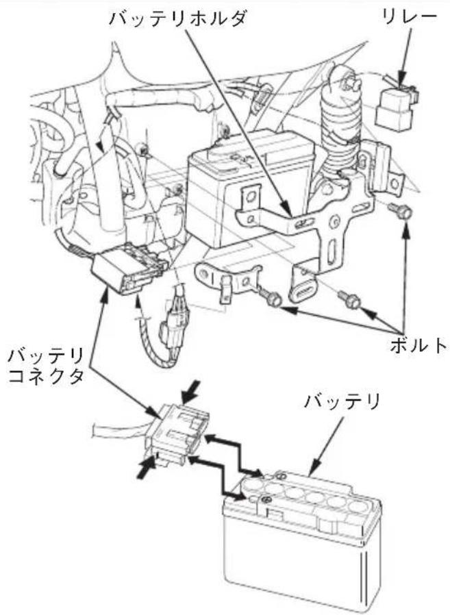 バッテリホルダ リレー ボルト バッテリコネクタ バッテリ