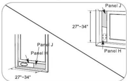 HISENSE AP1022CW1G - Window Vent Panel And Extensions - 3