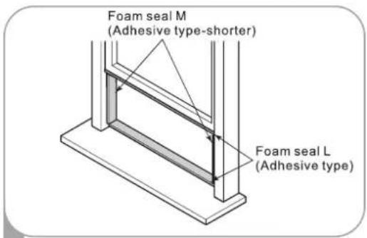 HISENSE AP1022CW1G - Installation In Vertical Sliding Windows - 1
