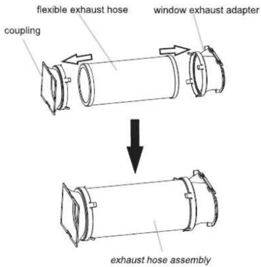 HISENSE AP1022CW1G - Install Exhaust Hose and Adapter - 1
