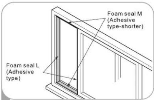 HISENSE AP1022CW1G - Installation In Horizontal Sliding Windows - 1