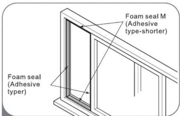 HISENSE AP1222CW1W - Installation In Horizontal Sliding Windows - 1