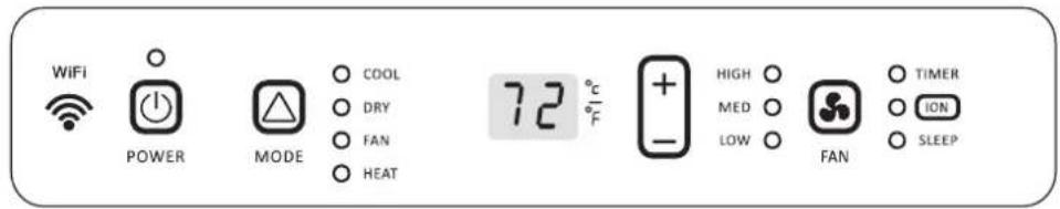HISENSE AP1222CW1W - Control panel - 1