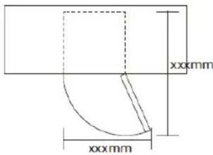 Milectric RFD-316A - Requisitos de espaço - 1