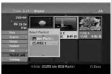 LG RH1979P1S - Pridanie dodatočného titulu / kapitol do Zoznamu na prehrávanie -RWvr RAM - 2