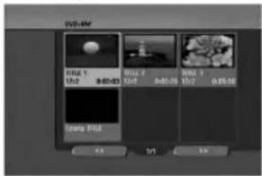 LG RH1979P1S - Prezeranie menu Zoznam titulov zobrazeného na iných DVD rekordéroch alebo prehrávačoch +RW +R - 1