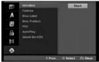 LG DR197P1 - Initialize (inicializácia) - 1