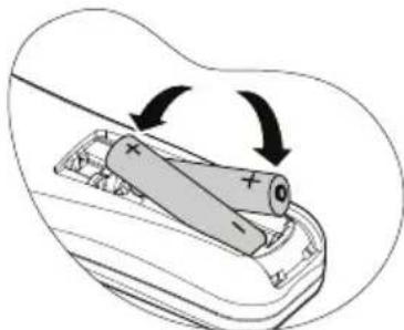 BENQ MP735 - Replacing the remote control battery - 2