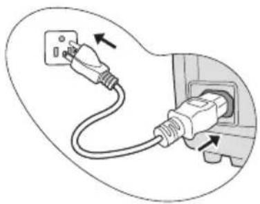 BENQ MP735 - Starting up the projector - 1