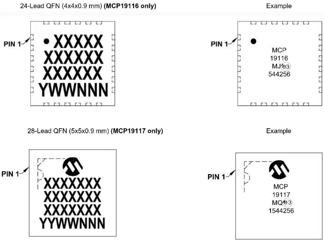 Microchip MCP19116 - Package Marking Information - 1