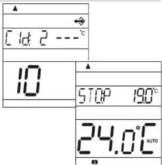 C 1d 2 ---°C 10 57.0°C 190°C 24.0°C AUTO
