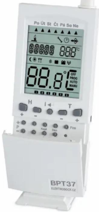 Po Út St Čt Pá So Ne 88.8°C 88.8° OFF PROG AUTO MANU H i T + - - + P Kapl Dan Fce BPT37 ELEKTROBOCK CZ