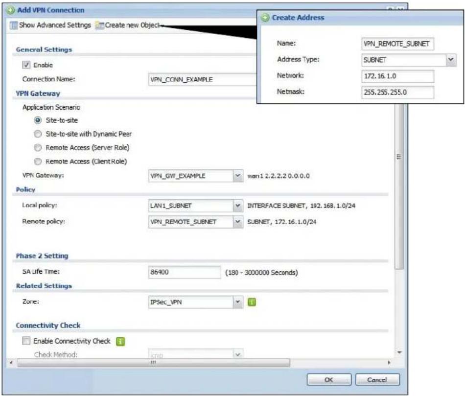ZYXEL iCard 300U UAG5100 - Set Up the VPN Connection that Manages the IPSec SA - 1