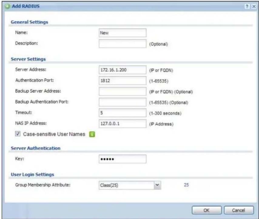 ZYXEL iCard 300U UAG5100 - User Group Authentication Using the RADIUS Server - 1