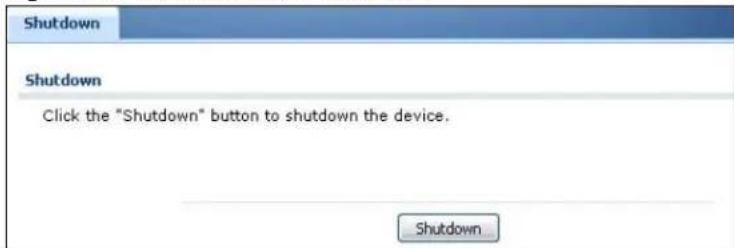ZYXEL iCard 300U UAG5100 - The Shutdown Screen - 1