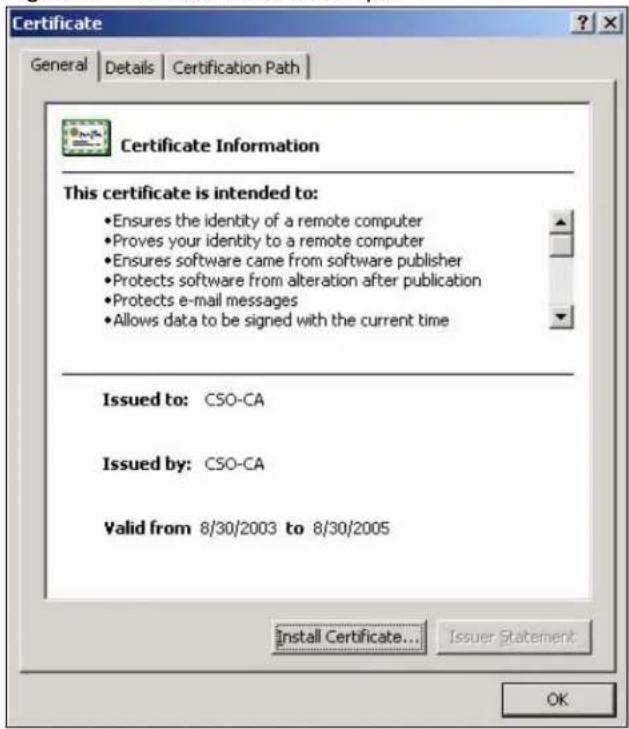 ZYXEL iCard 300U UAG5100 - Installing the CA's Certificate - 1