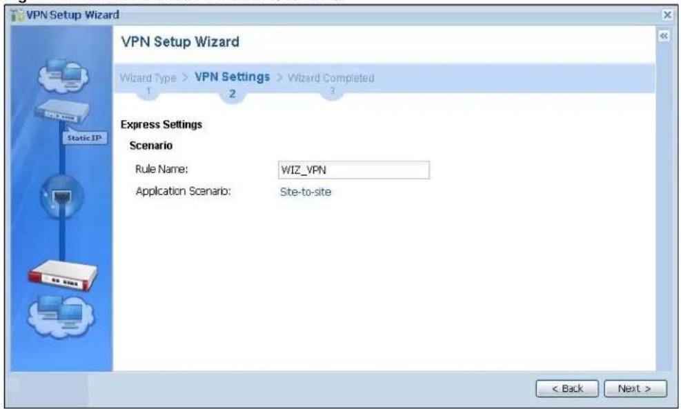 ZYXEL iCard 300U UAG5100 - VPN Advanced Wizard - Scenario - 1