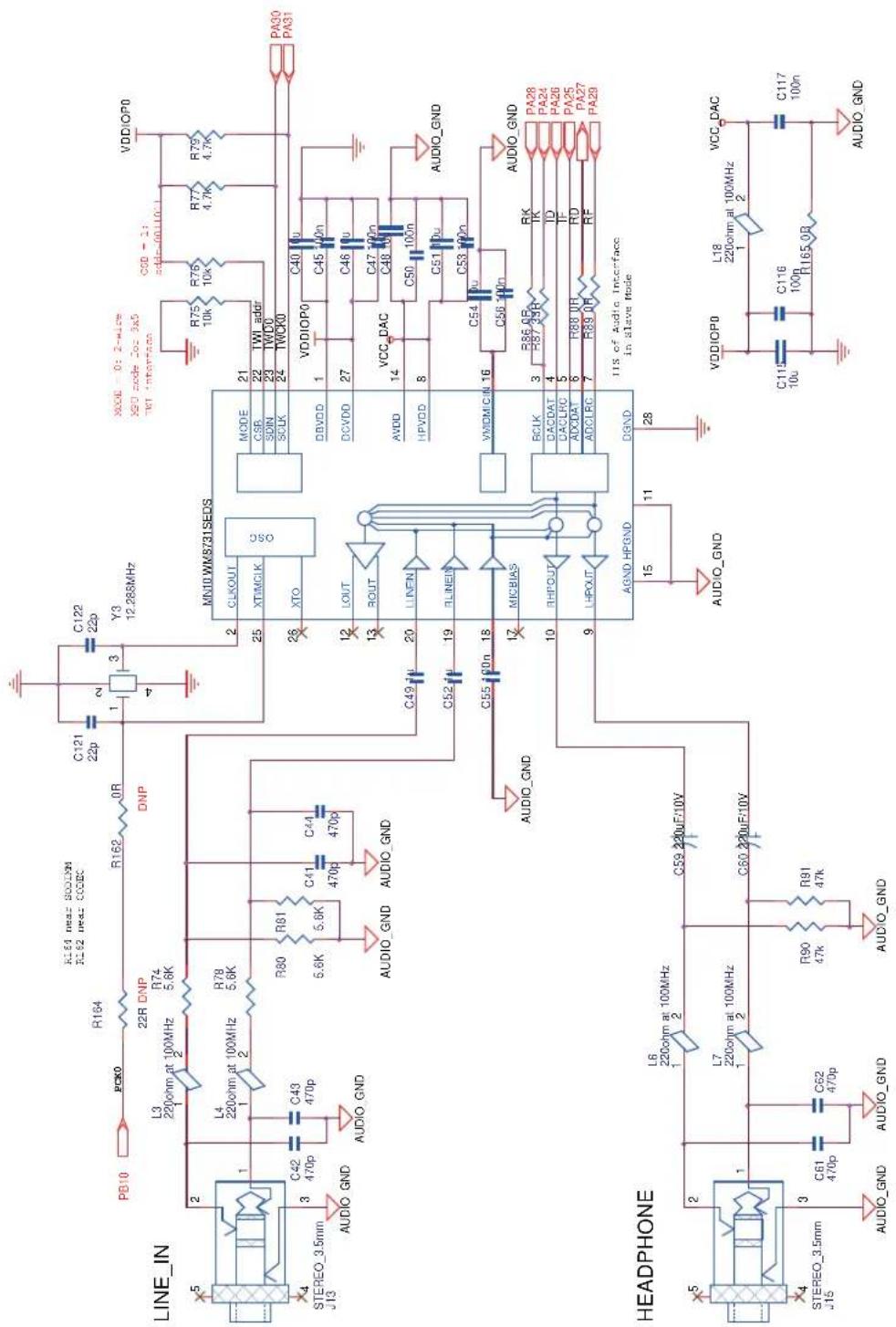 X00E - 0x 2-mix X50 mode 30x 3A5 TVI interconnects R75 10K R76 10K R77 4.7K R78 4.7K VDDIOP0 C30 = 21 44p-100Hz VDDIOP0 C40 C45 C46 C47 C48 C50 C51 C53 C54 C56 10n VDDIOP0 C45 40n C46 4u C47 40n C48 40n AVDD HPVDD VDDIOP0 C49 10n C50 100n C51 10u C53 10n AUDIO_GND AUDIO_GND PA28 PA24 PA26 PA25 PA27 PA29 11% of Audio Interface in slave mode. D2ND 28 11 AUDIO_GND L18 220um at 100MHz L165 0B VDDIOP0 C117 100n AUDIO_GND VCC_DAC L18 220um at 100MHz L165 0B C116 100n AUDIO_GND C62 470p C61 470p C61 470p L6 220um at 100MHz L7 220um at 100MHz L8 220um at 100MHz L9 220um at 100MHz L10 220um at 100MHz L11 220um at 100MHz L12 220um at 100MHz L13 220um at 100MHz L14 220um at 100MHz L15 220um at 100MHz L16 220um at 100MHz L17 220um at 100MHz L18 220um at 100MHz L19 220um at 100MHz L20 220um at 100MHz L21 220um at 100MHz L22 220um at 100MHz L23 220um at 100MHz L24 220um at 100MHz L25 220um at 100MHz L26 220um at 100MHz L27 220um at 100MHz L28 220um at 100MHz L29 220um at 100MHz L30 220um at 100MHz L31 220um at 100MHz L32 220um at 100MHz L33 220um at 100MHz L34 220um at 100MHz L35 220um at 100MHz L36 220um at 100MHz L37 220um at 100MHz L38 220um at 100MHz L39 220um at 100MHz L4 L4 L4 L4 L4 L4 L4 L4 L4 L4 L4 L4 L4 L4 L4 L4 L4 L4 L4 L4 L4 L4 L4 L4 L4 L4 L4 L4 L4 L4 L4 L4 L4 L4 L4 L4 L4 L4 L4 L4 L4 L4 L4 L4 L4 L4 L4 L4 L4 L4 L4