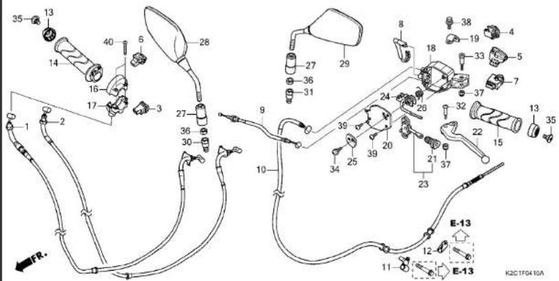 Honda Dio 110 (2023) - フューエルホース/チューブとビニールチューブ、および一般用チューブの使用について - 80