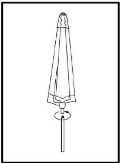 Sorara Palermo - Aluminum Garden Parasol-With Crank & Tilt - 1