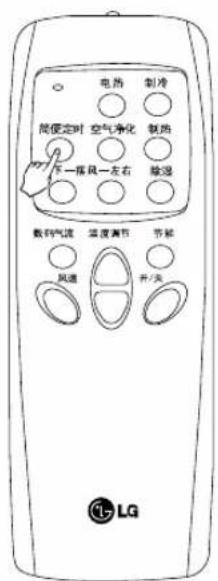 电热 制冷 简便定时 空气净化 极热 下一座风一左右 续湿 数码气流 温度调节 节能 风速 开/关 LG