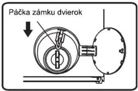 Páčka zámku dvierok