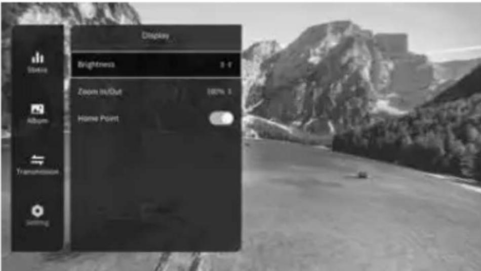 Display Brightness 3.4 Zoom in/Out 100% 3 Home Point Storage