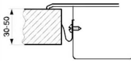 GORENJE GC340AC - Mere izreza vgradnega kuhalnika - 3