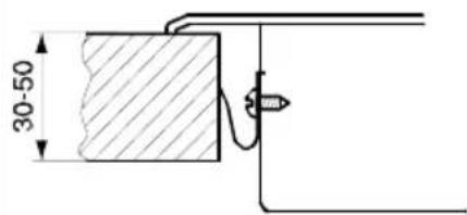 GORENJE GC340AC - Размери на отвора за вграждане - 3