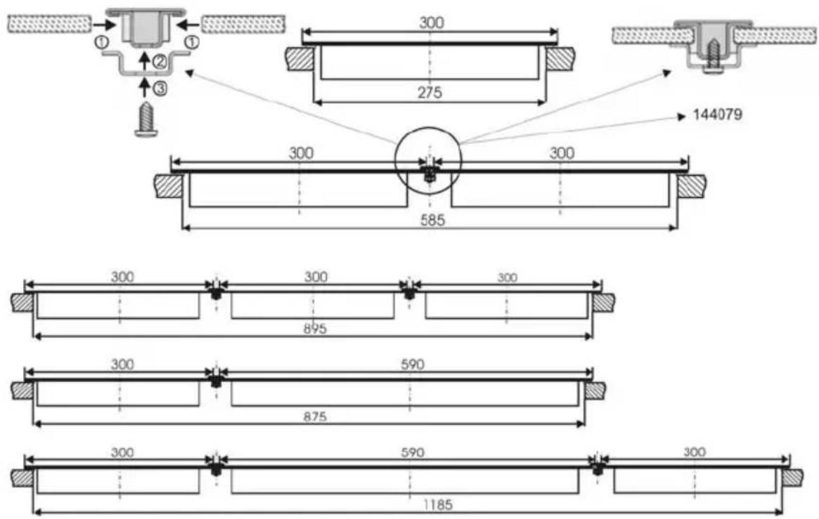 GORENJE GC340AC - Mere izreza vgradnega kuhalnika - 4