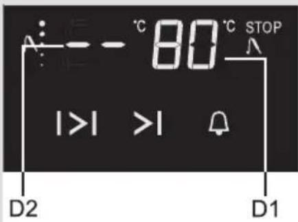 80°C STOP I>I >I D2 D1